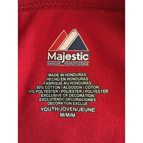 Washington Nationals Majestic 2 Button Replica Jersey T-shirt Size Youth Medium - Picture 5 of 6